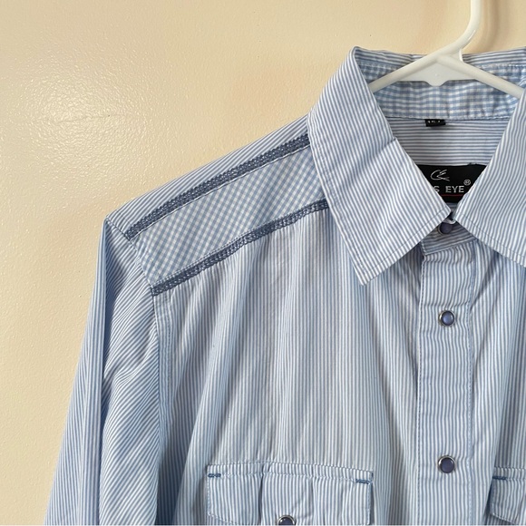 Cats Eye Men’s Long Sleeve Button Down Shirt (size:15 1/2) - Picture 4 of 8